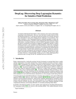DeepLag: Discovering Deep Lagrangian Dynamics for Intuitive Fluid
  Prediction