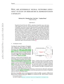 Why are hyperbolic neural networks effective? A study on hierarchical
  representation capability