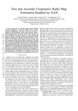 Fast and Accurate Cooperative Radio Map Estimation Enabled by GAN