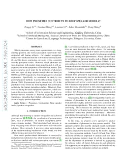 How phonemes contribute to deep speaker models?