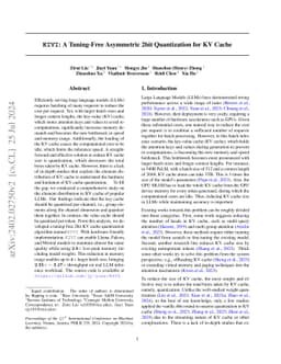 KIVI: A Tuning-Free Asymmetric 2bit Quantization for KV Cache