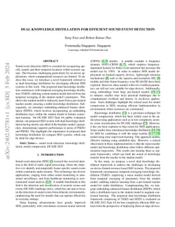 Dual Knowledge Distillation for Efficient Sound Event Detection