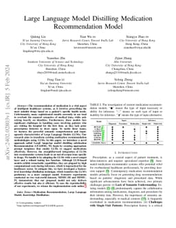 Large Language Model Distilling Medication Recommendation Model