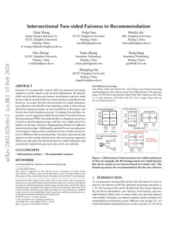 Intersectional Two-sided Fairness in Recommendation
