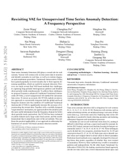 Revisiting VAE for Unsupervised Time Series Anomaly Detection: A
  Frequency Perspective