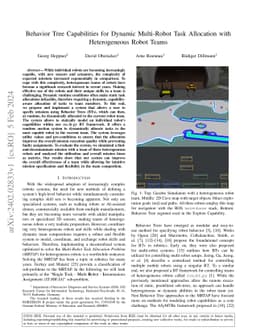Behavior Tree Capabilities for Dynamic Multi-Robot Task Allocation with
  Heterogeneous Robot Teams