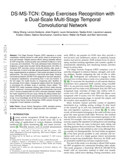 DS-MS-TCN: Otago Exercises Recognition with a Dual-Scale Multi-Stage
  Temporal Convolutional Network