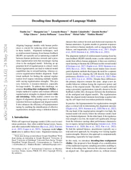 Decoding-time Realignment of Language Models