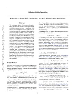Diffusive Gibbs Sampling