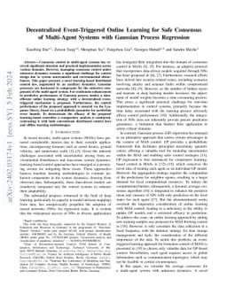 Decentralized Event-Triggered Online Learning for Safe Consensus of
  Multi-Agent Systems with Gaussian Process Regression