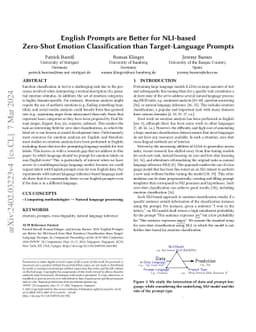 English Prompts are Better for NLI-based Zero-Shot Emotion
  Classification than Target-Language Prompts
