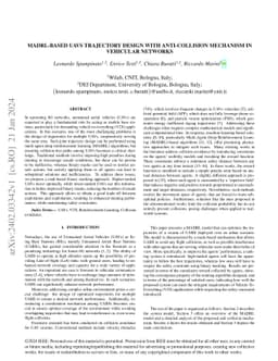 MADRL-based UAVs Trajectory Design with Anti-Collision Mechanism in
  Vehicular Networks
