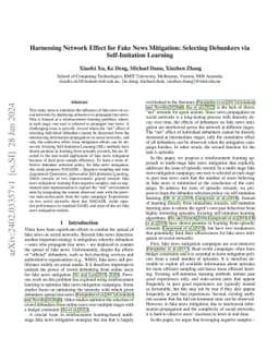Harnessing Network Effect for Fake News Mitigation: Selecting Debunkers
  via Self-Imitation Learning