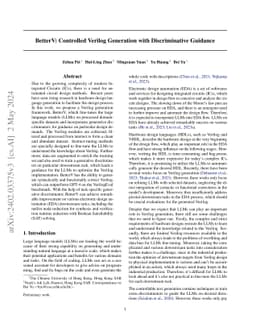 BetterV: Controlled Verilog Generation with Discriminative Guidance