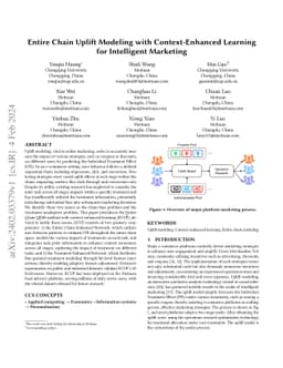 Entire Chain Uplift Modeling with Context-Enhanced Learning for
  Intelligent Marketing