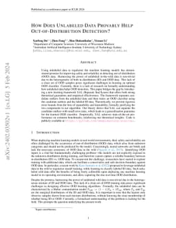 How Does Unlabeled Data Provably Help Out-of-Distribution Detection?