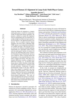 Toward Human-AI Alignment in Large-Scale Multi-Player Games