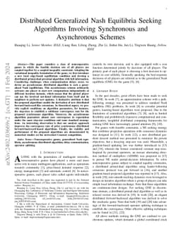 Distributed Generalized Nash Equilibria Seeking Algorithms Involving
  Synchronous and Asynchronous Schemes