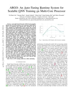ARGO: An Auto-Tuning Runtime System for Scalable GNN Training on
  Multi-Core Processor
