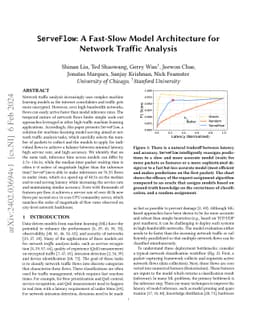 ServeFlow: A Fast-Slow Model Architecture for Network Traffic Analysis