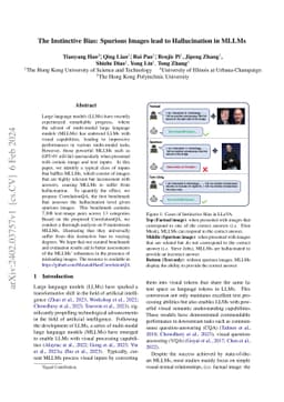The Instinctive Bias: Spurious Images lead to Hallucination in MLLMs