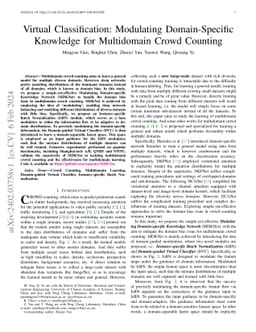 Virtual Classification: Modulating Domain-Specific Knowledge for
  Multidomain Crowd Counting