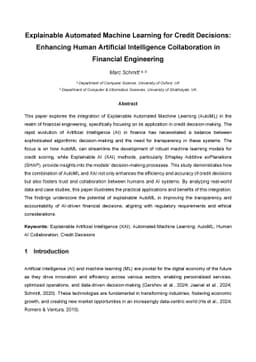 Explainable Automated Machine Learning for Credit Decisions: Enhancing
  Human Artificial Intelligence Collaboration in Financial Engineering
