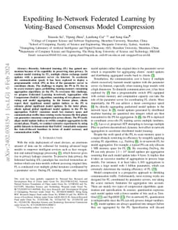 Expediting In-Network Federated Learning by Voting-Based Consensus Model
  Compression