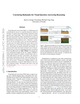 Convincing Rationales for Visual Question Answering Reasoning
