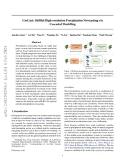 CasCast: Skillful High-resolution Precipitation Nowcasting via Cascaded
  Modelling