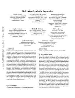 Multi-View Symbolic Regression