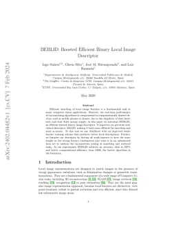 BEBLID: Boosted efficient binary local image descriptor