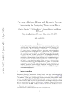 Pathspace Kalman Filters with Dynamic Process Uncertainty for Analyzing
  Time-course Data