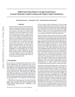 Triplet Interaction Improves Graph Transformers: Accurate Molecular
  Graph Learning with Triplet Graph Transformers