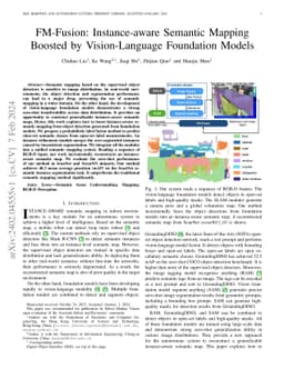 FM-Fusion: Instance-aware Semantic Mapping Boosted by Vision-Language
  Foundation Models