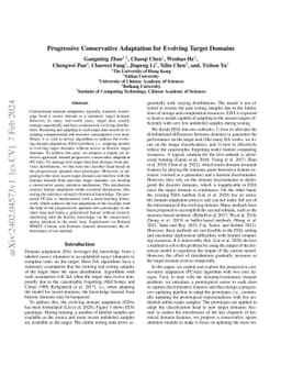 Progressive Conservative Adaptation for Evolving Target Domains