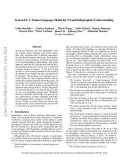 ScreenAI: A Vision-Language Model for UI and Infographics Understanding