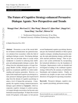The Future of Cognitive Strategy-enhanced Persuasive Dialogue Agents:
  New Perspectives and Trends