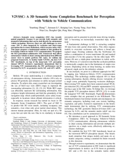 V2VSSC: A 3D Semantic Scene Completion Benchmark for Perception with
  Vehicle to Vehicle Communication