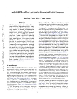 AlphaFold Meets Flow Matching for Generating Protein Ensembles