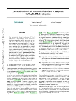 A Unified Framework for Probabilistic Verification of AI Systems via
  Weighted Model Integration