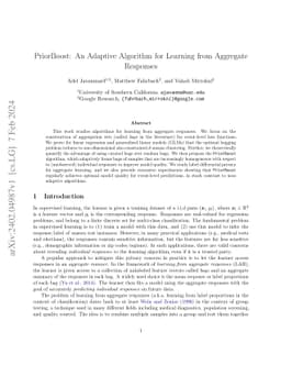 PriorBoost: An Adaptive Algorithm for Learning from Aggregate Responses