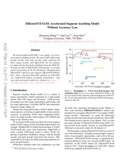 EfficientViT-SAM: Accelerated Segment Anything Model Without Accuracy
  Loss