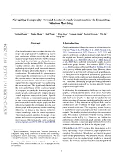 Navigating Complexity: Toward Lossless Graph Condensation via Expanding
  Window Matching
