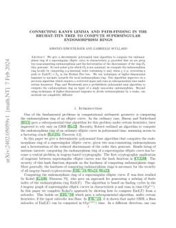 Connecting Kani's Lemma and path-finding in the Bruhat-Tits tree to
  compute supersingular endomorphism rings