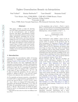 Tighter Generalisation Bounds via Interpolation