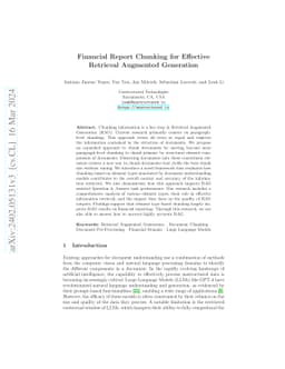 Financial Report Chunking for Effective Retrieval Augmented Generation