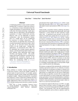 Universal Neural Functionals