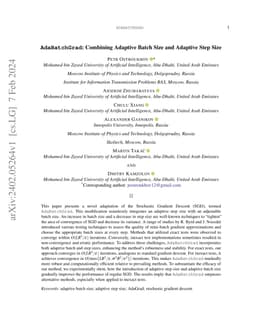 AdaBatchGrad: Combining Adaptive Batch Size and Adaptive Step Size