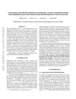 Unleashing the Infinity Power of Geometry: A Novel Geometry-Aware
  Transformer (GOAT) for Whole Slide Histopathology Image Analysis